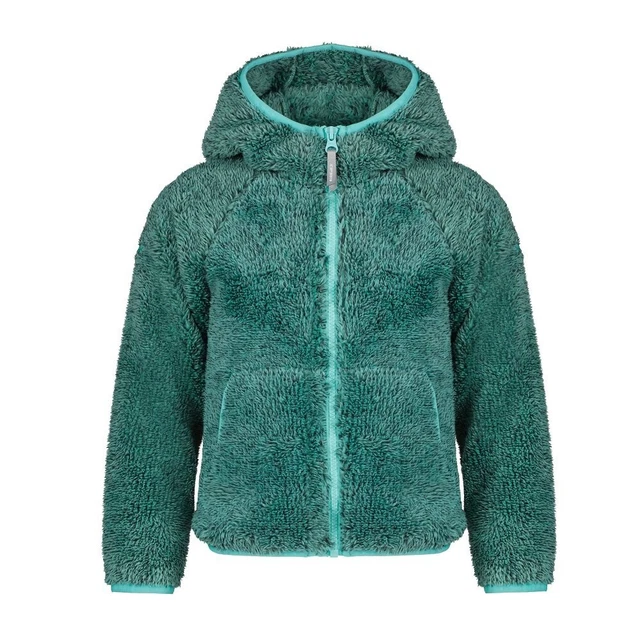 Icepeak Jaipur Kd Green, Vest Zip Hooded Polar Girl