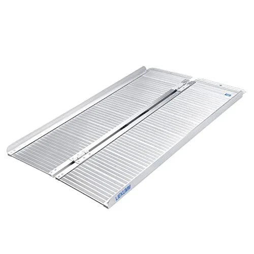 LIEKUMM 120×72cm Schwellenrampe tragbare Rollstuhl Rampe 300kg Kapazität für ...