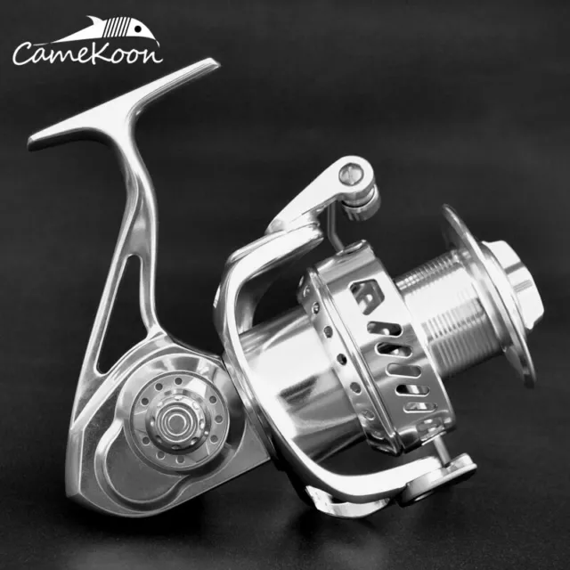 CAMEKOON WT7000 All Aluminum Saltwater Spinning Fishing Reel Max Drag Over  83 LB