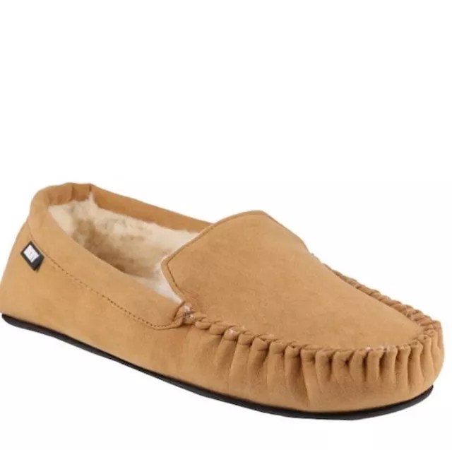 Pantofola Dkny Tan Electra Da Uomo Nuova Con Etichette Taglia 9/43 Porta £50