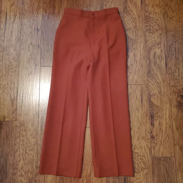 VINTAGE 1970s LeVI's Polyester Ultra High Rise Wide Leg Pants Womens Medium 10