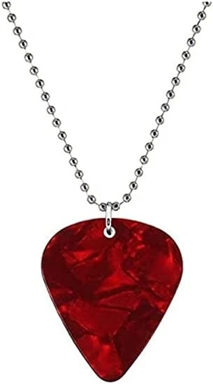 Collier Médiator Guitare Musiin - Double Face - Silicone Souple - Accessoire Musicien Pratique Et Stylé