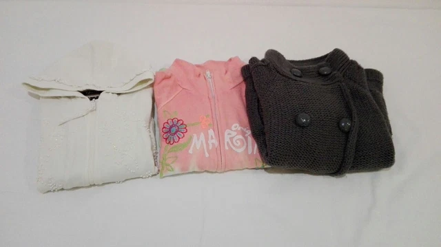 Lotto stock abbigliamento per bambina 6 anni set di 3 giacche giacchino di marca