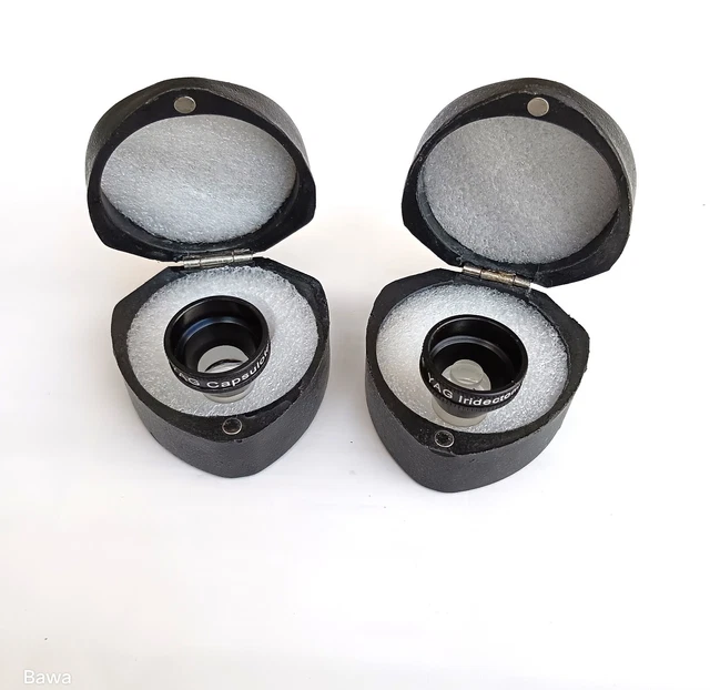 Bawa's  Black Bio Fundus Lens For YAG Capsulotomy & YAG Iridectomy Combo Set
