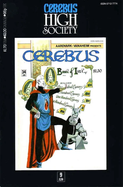 Cerebus High Society #9 VF/NM; Aardvark-Vanaheim | we combine shipping