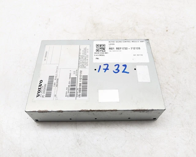 VOLVO XC60 MK1 Active Sound Control Module Amplifier 2011 30659584 ...