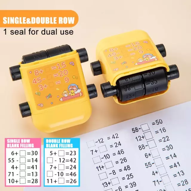Roller Style Seal Addition And Subtraction Seal Arithmetic Digital Teaching>