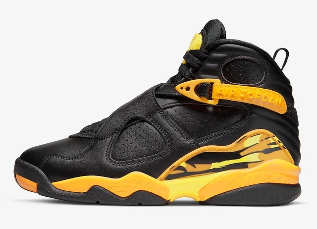 Air Jordan 8 Retro CI1236-007 Women Taxi Yellow/Black Sneaker Shoes Size 5 JC914