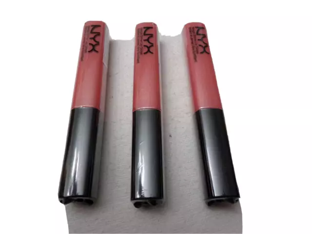 Lot Of 3- NYX Mega Shine Lip Gloss Color LG161 / WG35 BEAUTIFUL New, Sealed