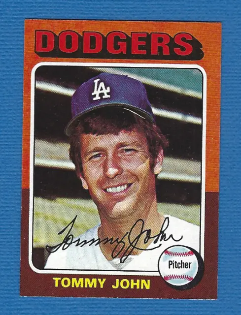 MINI CARTE TOMMY John, Los Angeles Dodgers 1975 Topps #47 - Pas De Prix ...