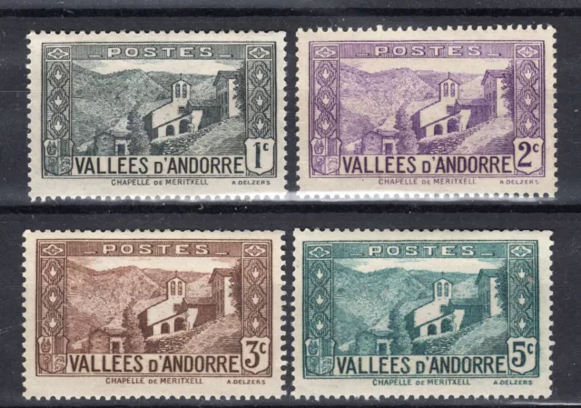 Andorra Francesa 1932 Edifil Y&T Correo Francés 24** A 27**