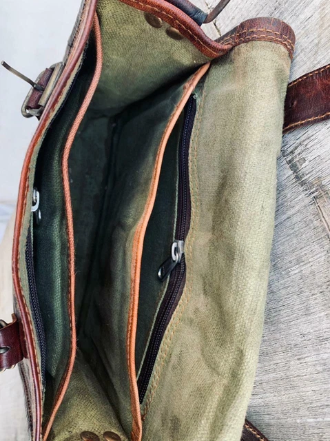 Femmes Cuir Vintage 1 Poche Messager Porte-Monnaie Fourre-Tout Sac à Main Neuf 2
