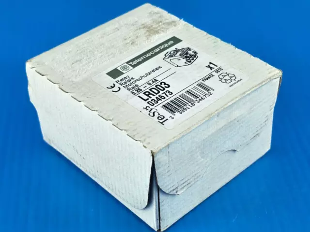 SEALED Telemecanique LRD03 Overload Protection Relay, 0.25-0.4A, 034673