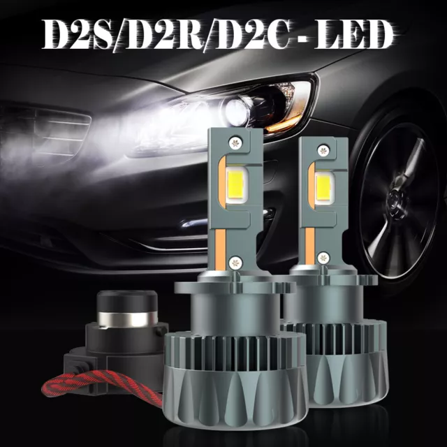 D2S LED car Headlight HID D1S D3S D4S D5S D8S D1R D2R D3R D4R Canbus Error  Free 20000LM 35W 55W Chips Plug and Play For Lens