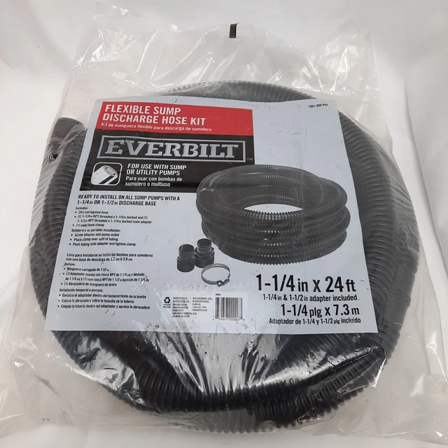 Everbilt Sump Pump Discharge Hose Kit 1-1/4 in. x 24 ft.