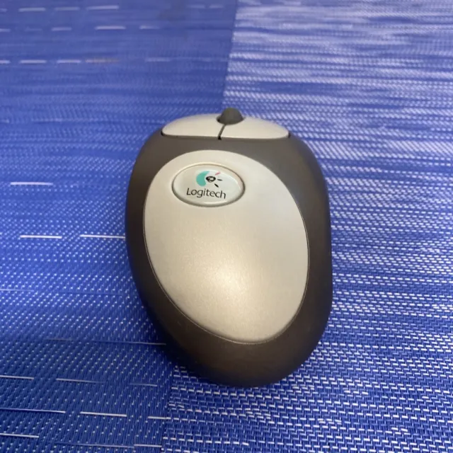 Logitech M-RR63 Cordless MouseMan Ergonomic Optical Mouse Silve NO USB RECEIVERC