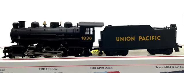 Ho Bachmann 51501 Prairie 2-6-2 Union Pacific Up 1836 With Tender & Smoke