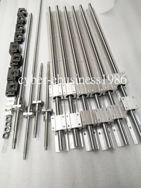 RM2005-500/2000/2700/2700mm Ballscrew + SBR20-500/2000/2700mm Rail + BK/BF15 kit