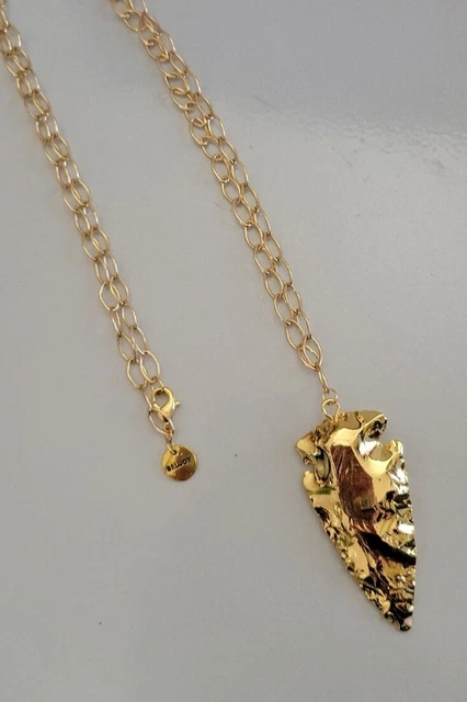 Beljoy Arrowhead Necklace Goldtone