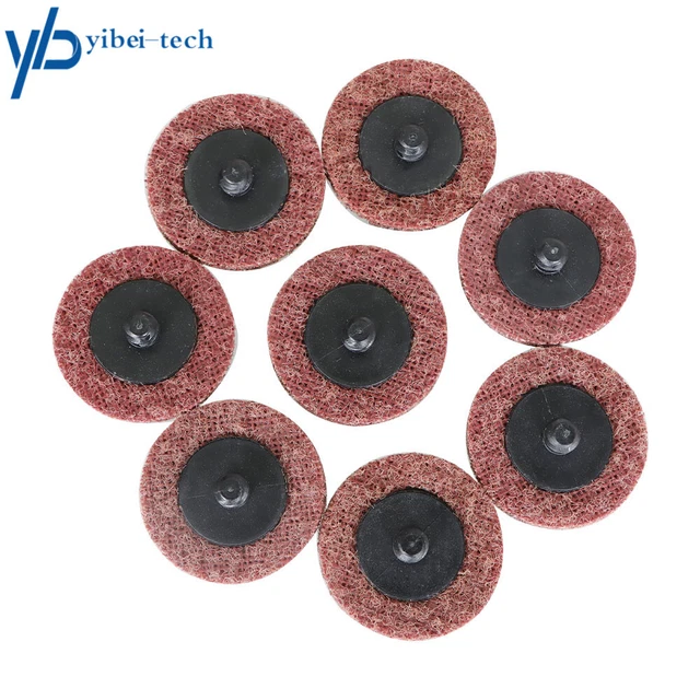 50× 2 inch Medium Surface Conditioning Discs Roll Lock Die Grinder Sanding Pads