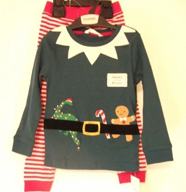 M&S Girls/Boys Christmas Elf Pyjamas/Santas Little Helper Age 18-24 Months BNWT