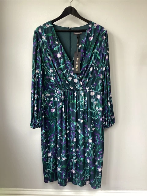 GORGEOUS PHASE EIGHT flower rose print dress BNWT ruffled tummy UK8 30.00 PicClick UK
