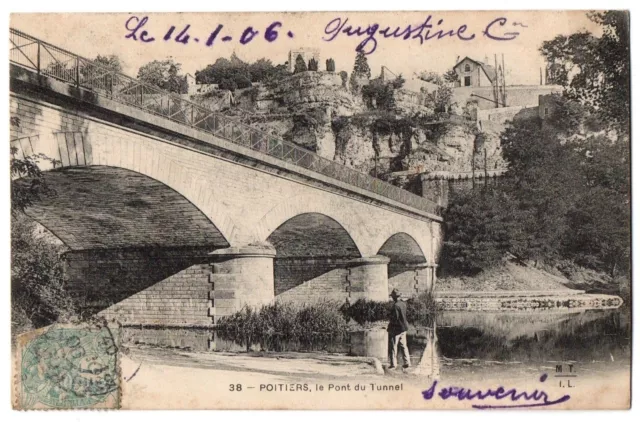 CPA 86 - POITIERS (Vienne) - 38. Le Pont du Tunnel - Dos non divisé