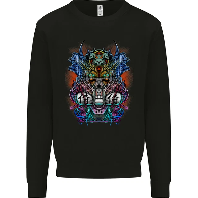 Samurai Skulls Japan Japanes MMA Mens Sweatshirt Jumper