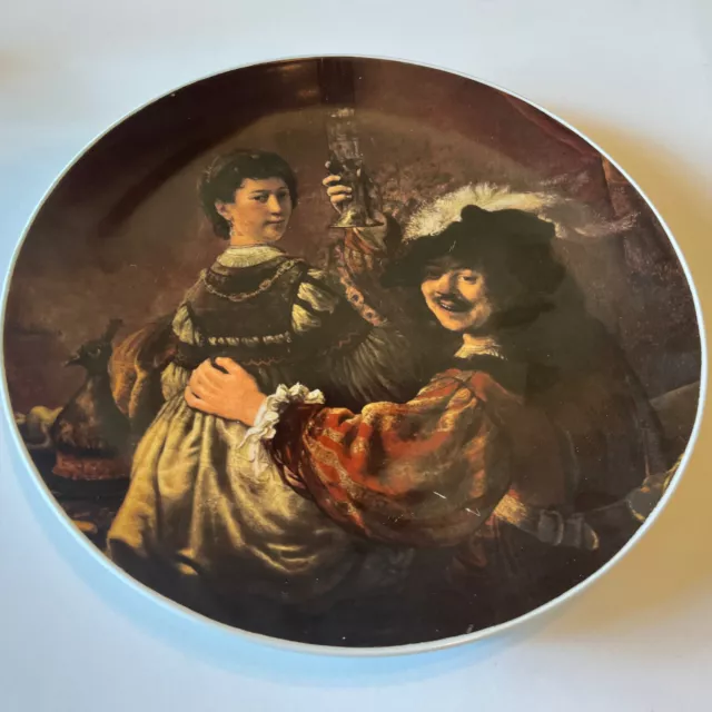 Vtg Bareuther Waldsassen Rembrandt Prodical Son 12" Plate Bavaria Germany