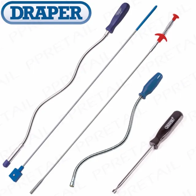 QUALITY DRAPER FLEXIBLE MAGNETIC PICK UP TOOLS & GRABBERS Bendable Telescopic