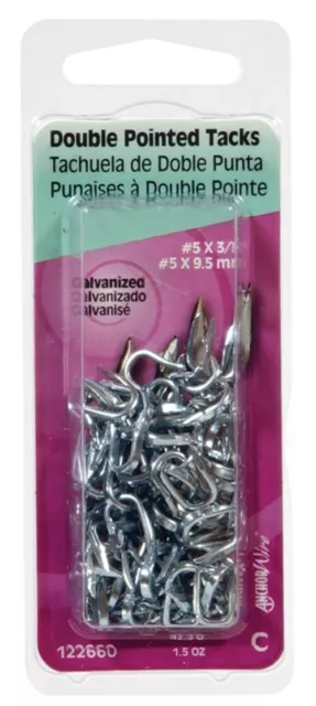 Hillman 122661 Galvanized Steel #9 x 7/16 in. Staples 1.25 oz. (Pack of 6)