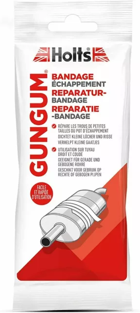 Holts GUN GUM Auspuff-Reparatur Bandage gasdicht asbestfrei Dichtmasse Fire