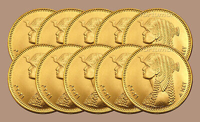 EGYPT, 10 x Pcs Coin 50 Piastre 2021, CLEOPATRA