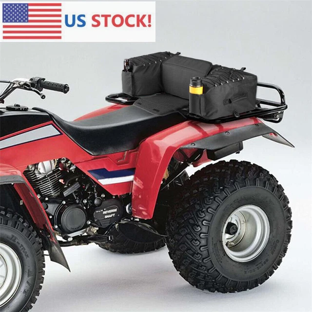 ​ATV Waterproof Rear Bag Padded Seat Bottom For Storage Pack Rack Back Off Road