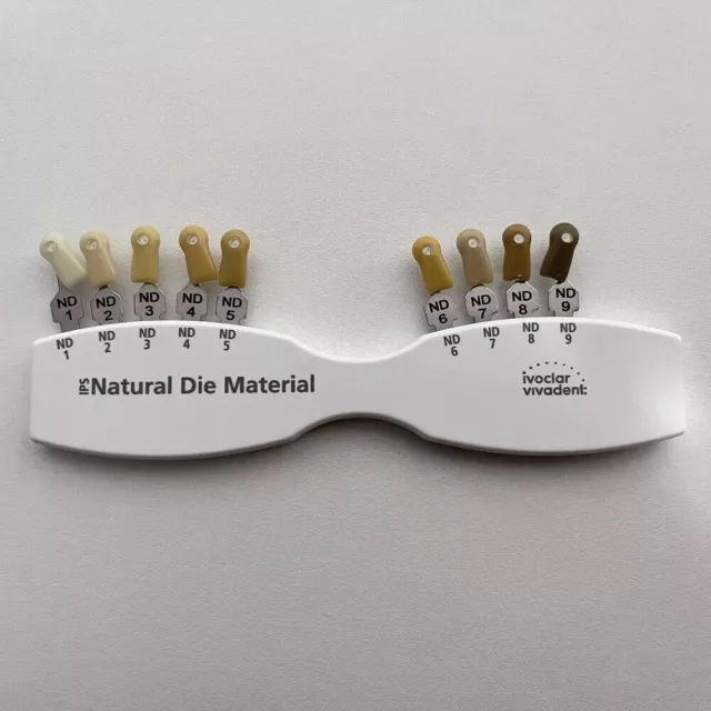 Ivoclar Vivadent Dental Teeth Shade Guide IPS Natural Die Material ND1-9 Color