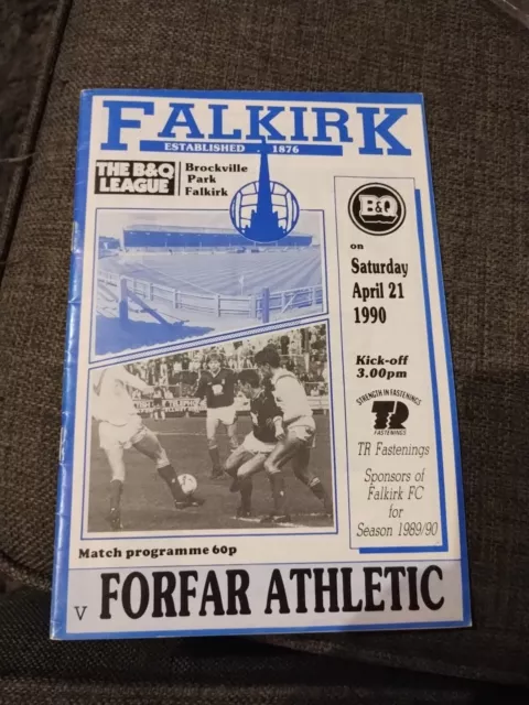 Falkirk V Forfar Athletic 21/04/1990