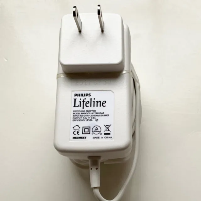 Cargador de alerta de vida Philips Lifeline GoSafe 2 modelo MANGO018-7.5B-USA2