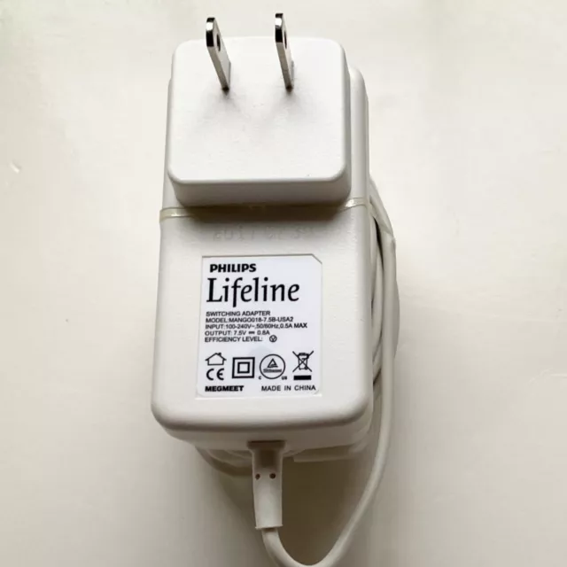 Cargador de alerta de vida Philips Lifeline GoSafe 2 modelo MANGO018-7.5B-USA2