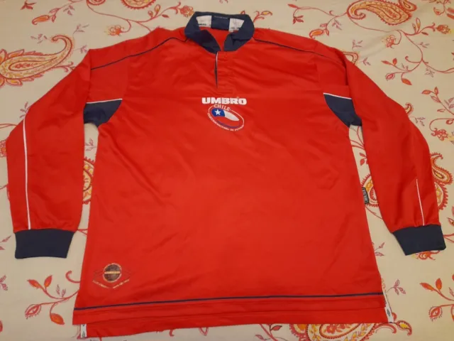 Maglia Shirt Camiseta Vintage Football Calcio Umbro Chile Cile Nacional. Xl