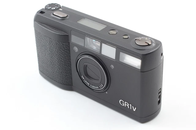 ALL WORK! 【 EXC+++++ w/ Case Hood 】 Ricoh GR1V Black 35mm Film Camera from JAPAN 3
