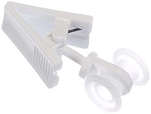 GARDINIA Roulettes avec Crochet pour Rail en U blanc abs 122