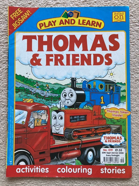 Thomas Tank Engine Learning THOMAS THE TANK Engine Play and Learn Issue 19 From 2000 With Poster £5 ...
