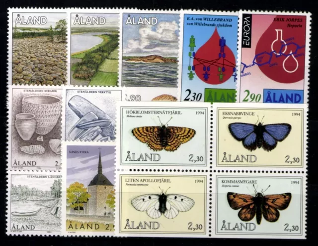 Aland, MiNr. 79-91, Jahrgang 1994, postfrisch - 610810