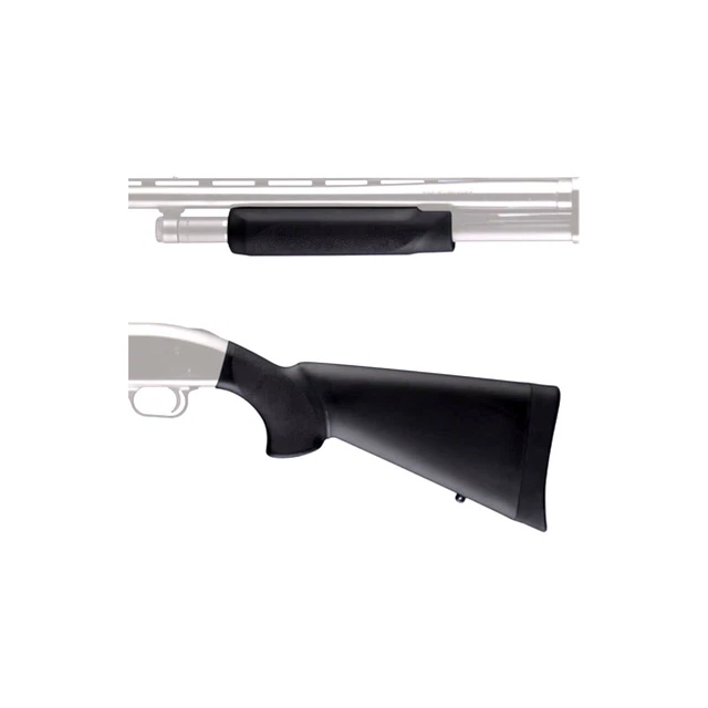 Hogue Remington 870 12 Gauge Overmolded Shotgun Stock Kit/Forend 12" - 08732
