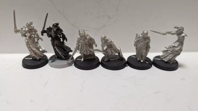 Barrow Wights X3 & Spectres X3 METAL Games Workshop LOTR MESBG