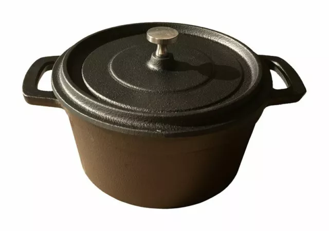 Small Cast Iron Stock Pot Camping Cooking Pot Dutch Oven Pot Camp Fire Pot