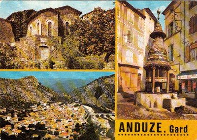 CPM ANDUZE multi-vues le Camping de l'Arche dept-30 
