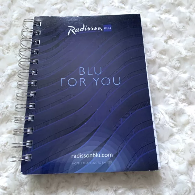 Radisson Blu Hotel Notepad Journal Writing Office Notebook Luxury SAS Europe HTF