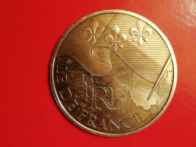 1 pièce 10 Euro Argent 27 Régions Drapeaux (Ile de France) 2010