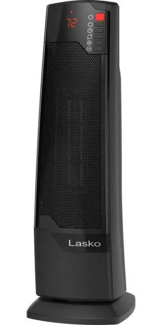 Lasko CT22835 1500W Oscillating Ceramic Tower Space Heater - Black